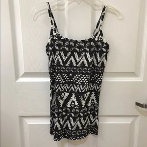 Black and White Camisole Top